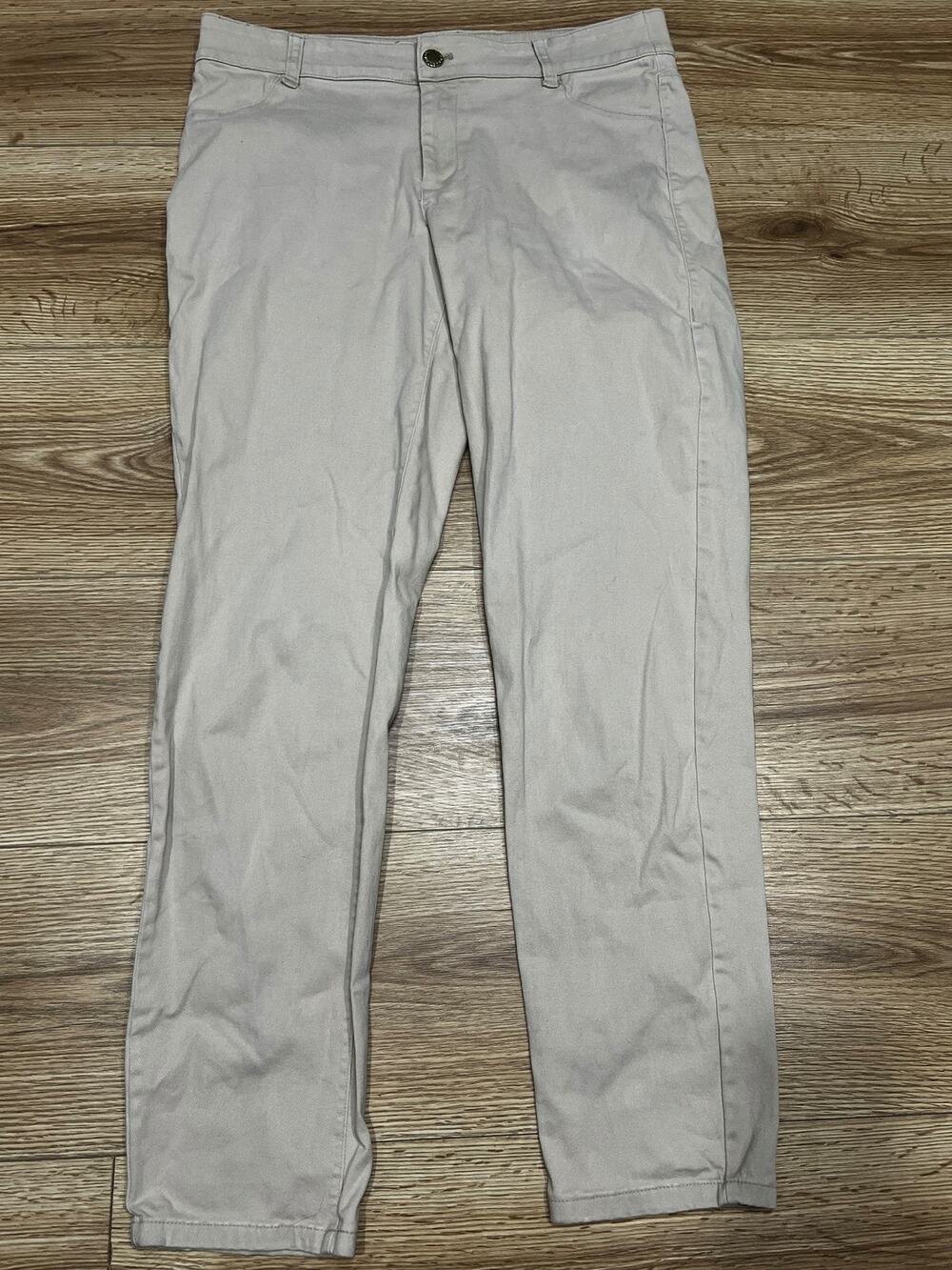 Calvin Klein Womens Pants Size 8 Beige Classic Fit (A00)